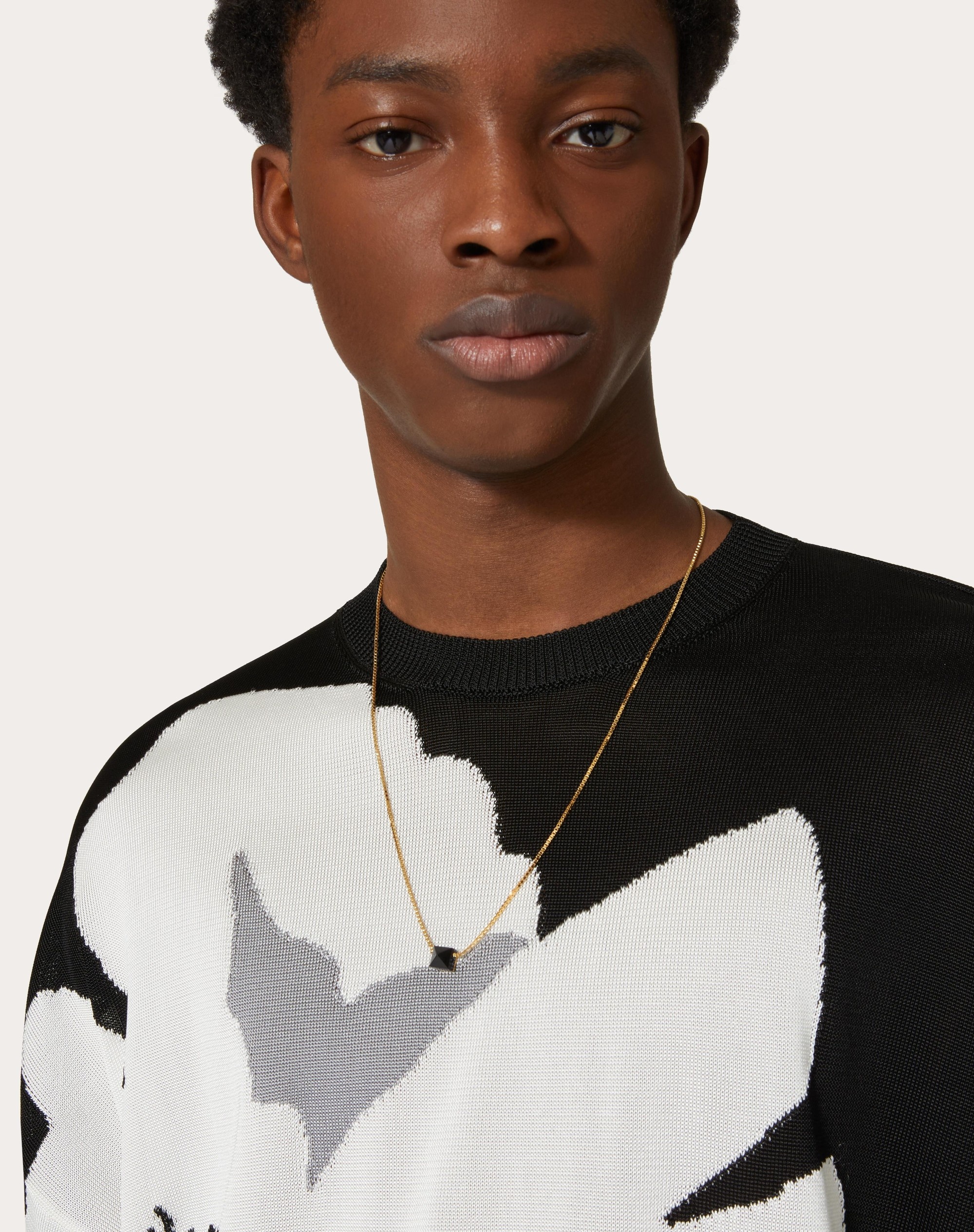ROCKSTUD METAL AND RESIN NECKLACE - 5