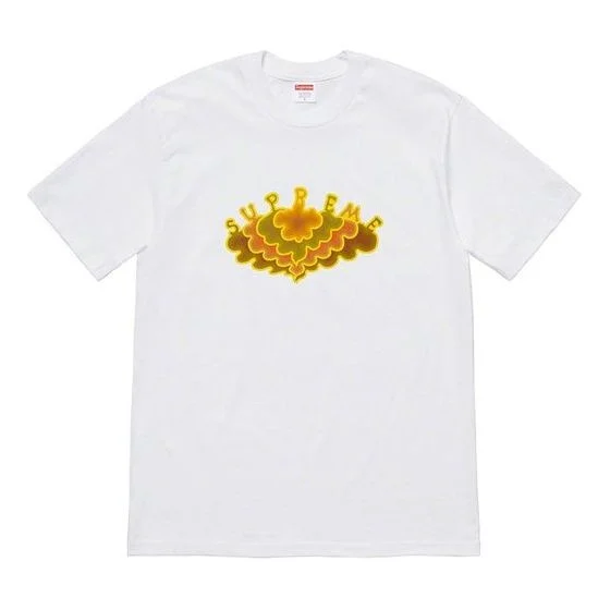 Supreme SS19 Cloud Tee clouds Pattern Short Sleeve Unisex White SUP-SS19-10473 - 1