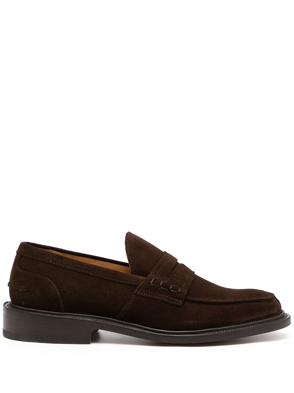 slip-on suede penny loafers - 1