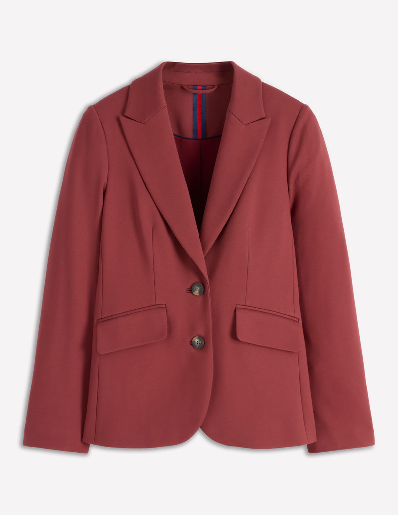 Marylebone Ponte Blazer-Chestnut 1