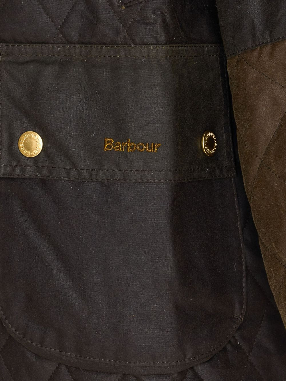 quilted corduroy-panels puffer jacket - 3
