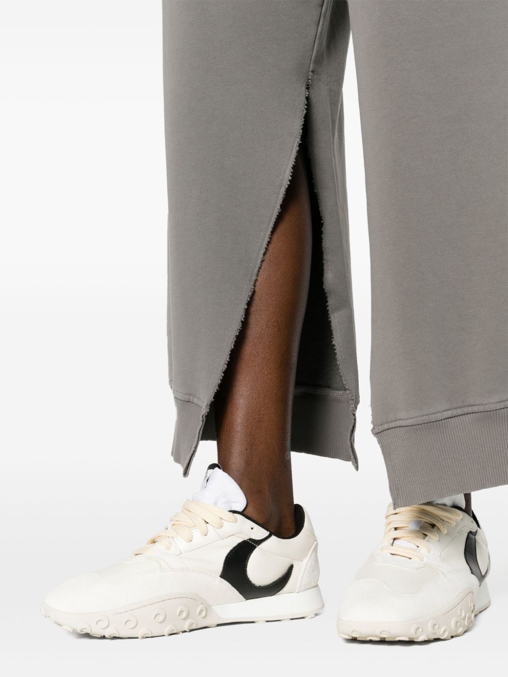 straight-leg cotton track pants - 5