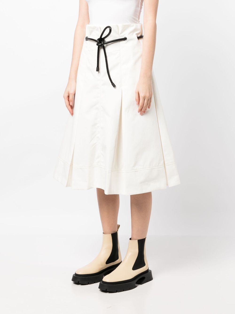 Origami high-waisted midi skirt - 3