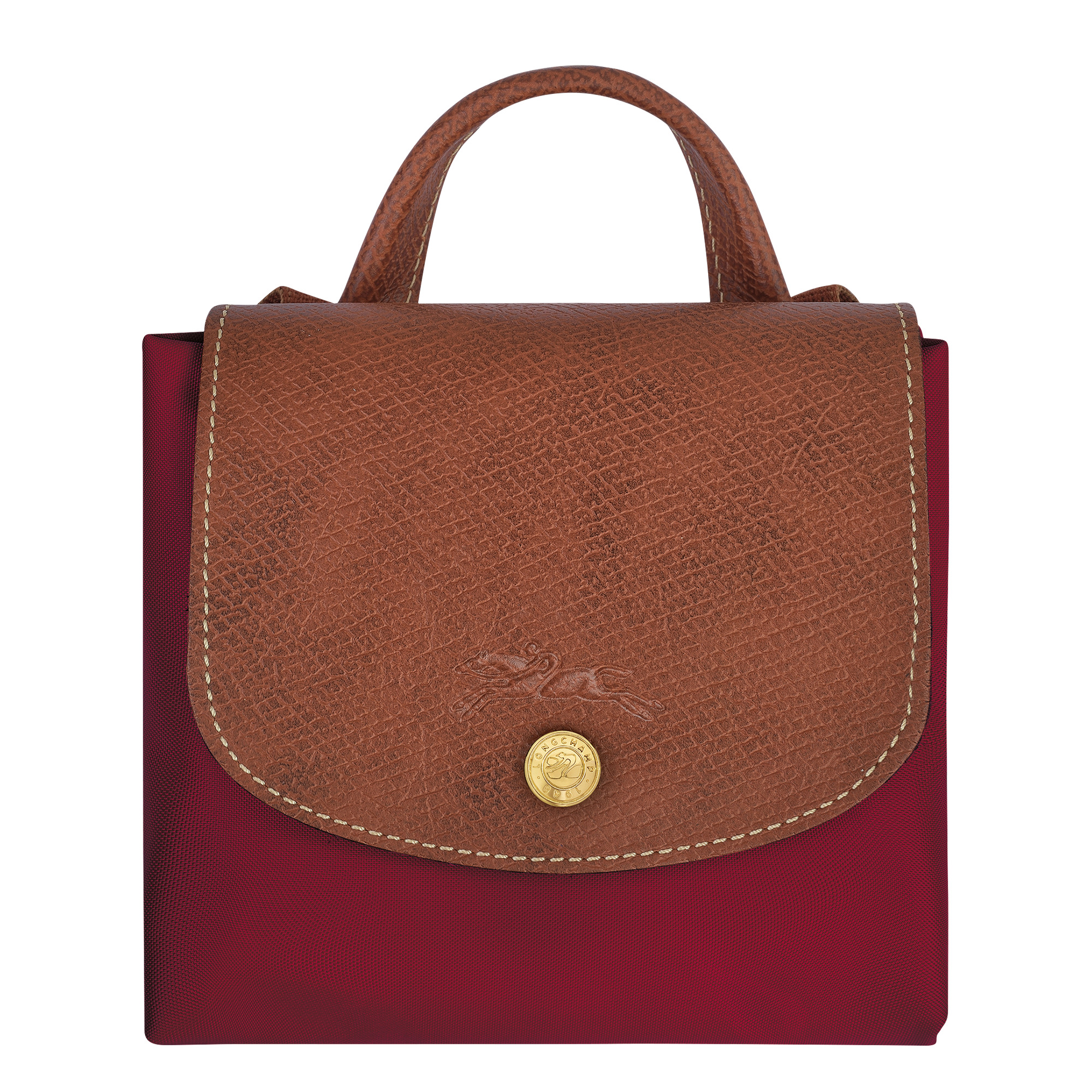 Longchamp Large Le Pliage Recycled Canvas Travel Bag in Grenadine