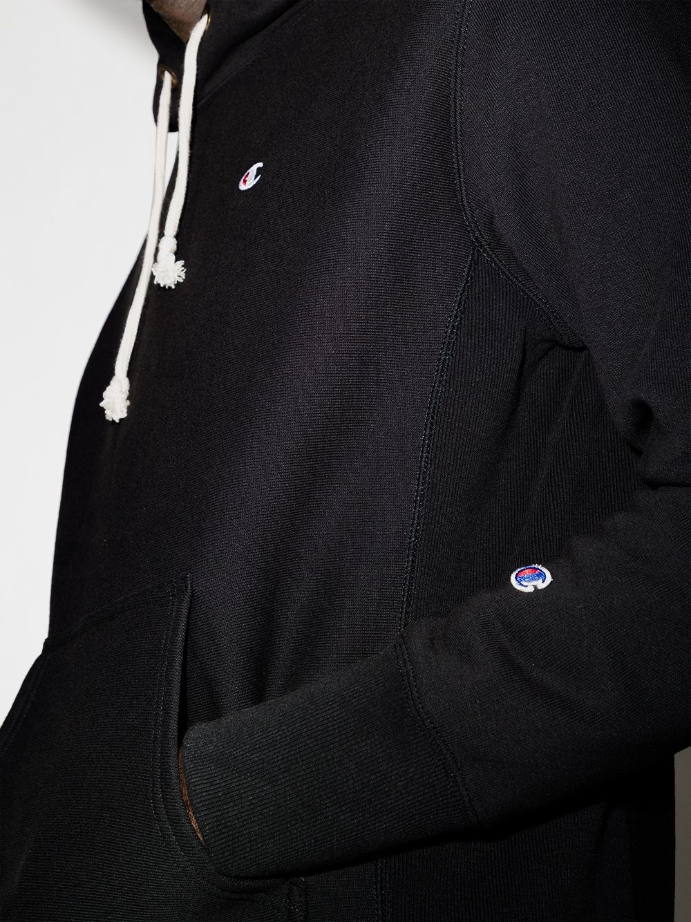 embroidered logo hoodie - 4