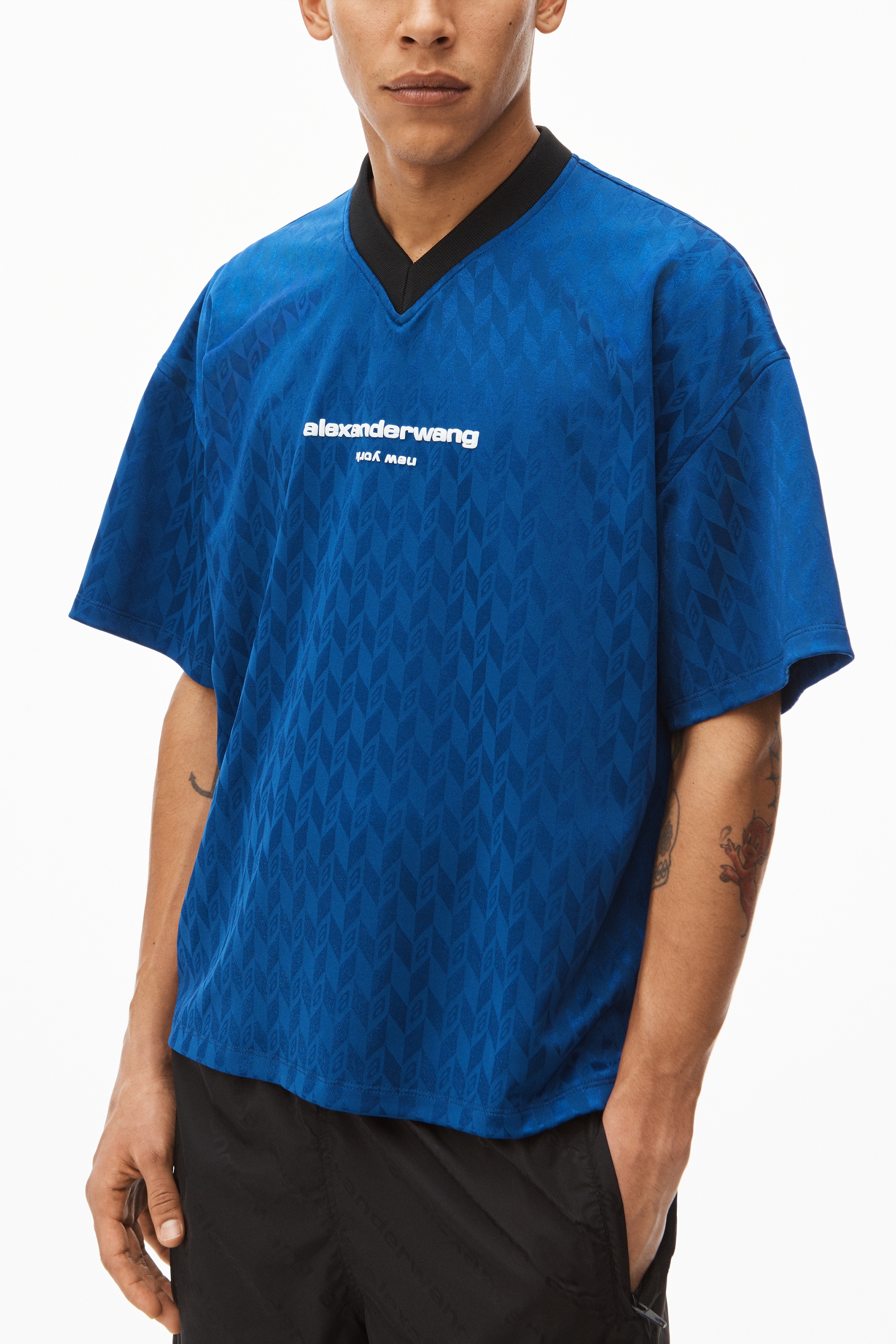 SHORT-SLEEVE SOCCER JERSEY IN JACQUARD - 6