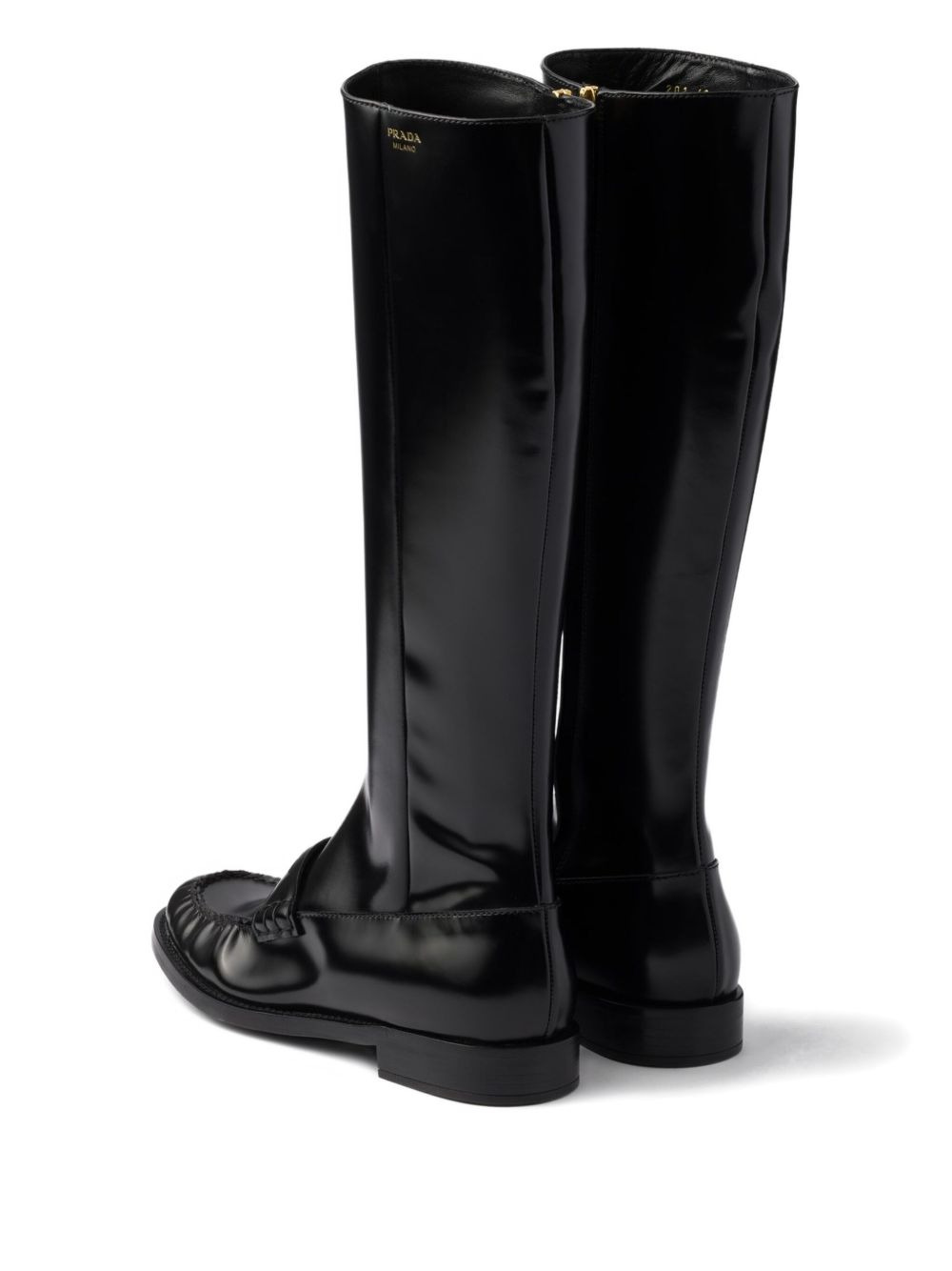 leather zip-fastening boots - 4