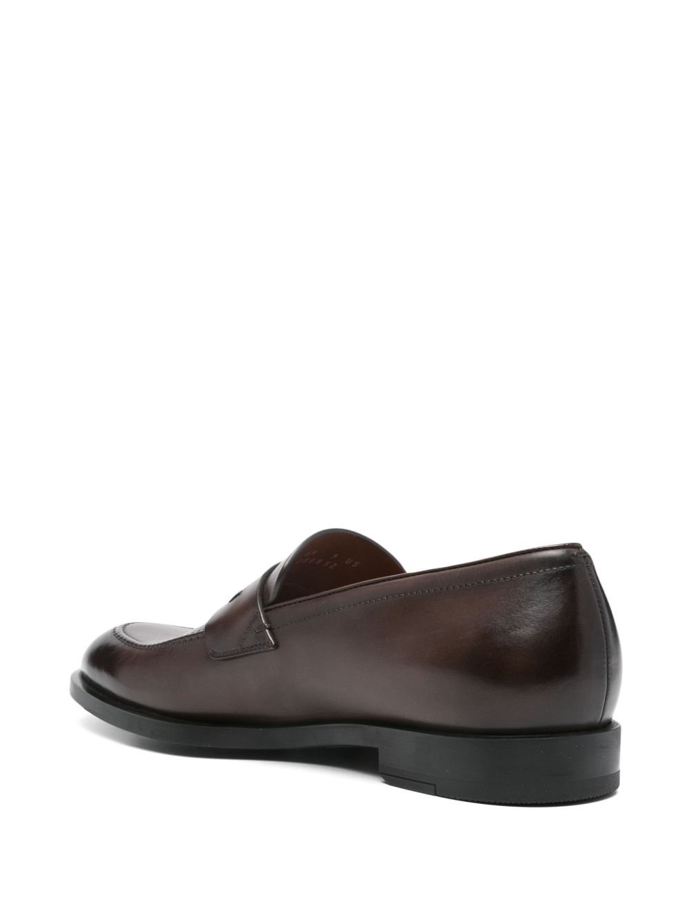 leather penny loafers - 3