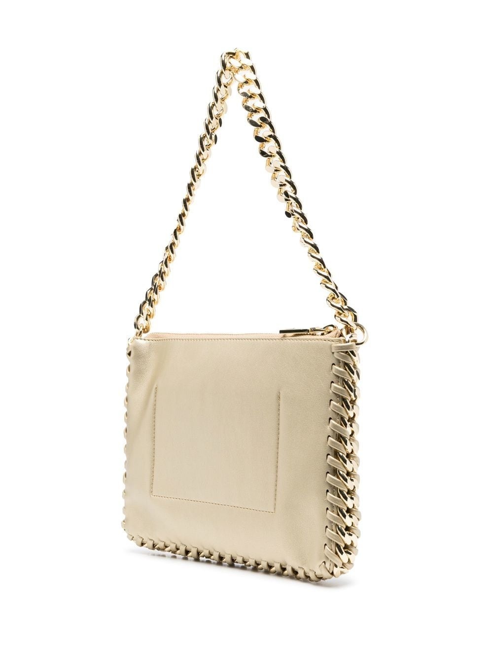 chain-link trim shoulder bag - 3