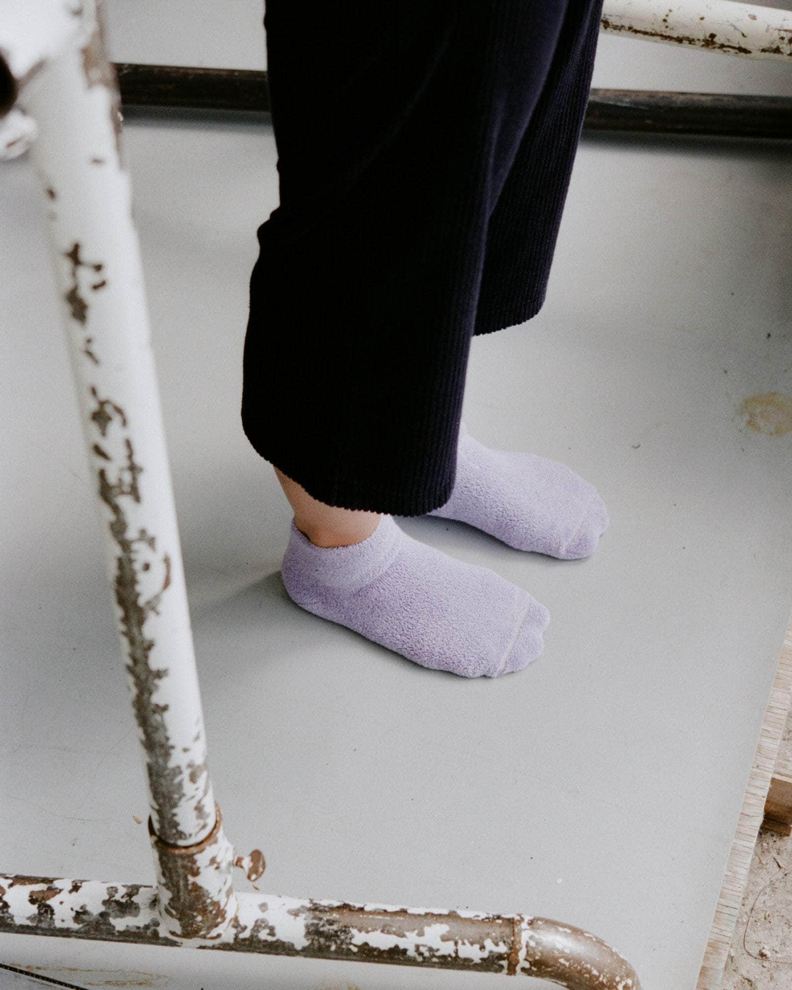 Buckle Ankle Socks - Textured Organic Cotton - 3
