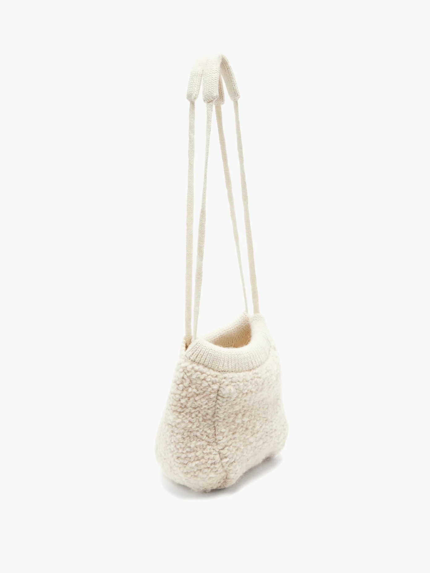 Knitted wool shoulder bag - 4