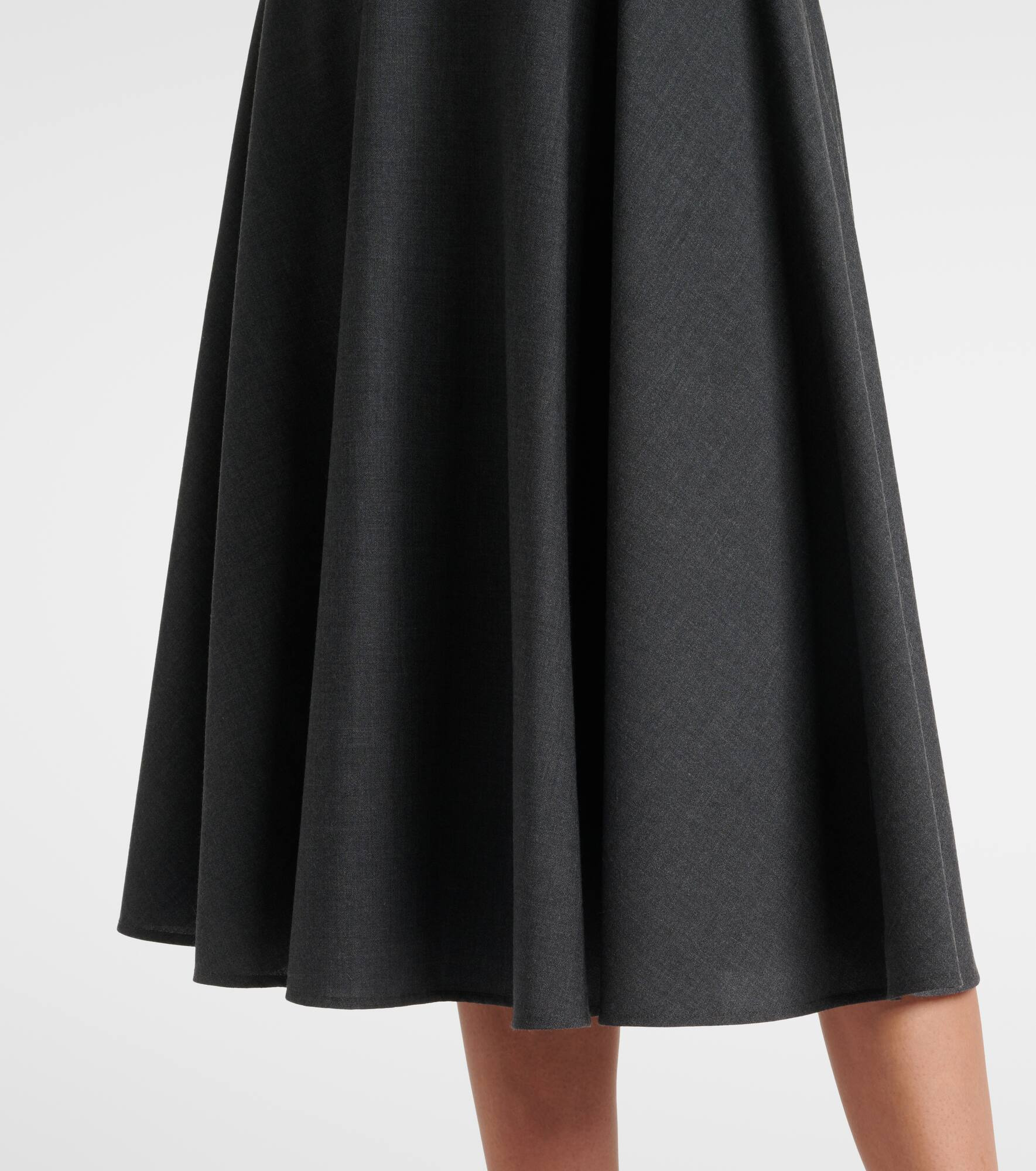 Wool midi skirt - 5