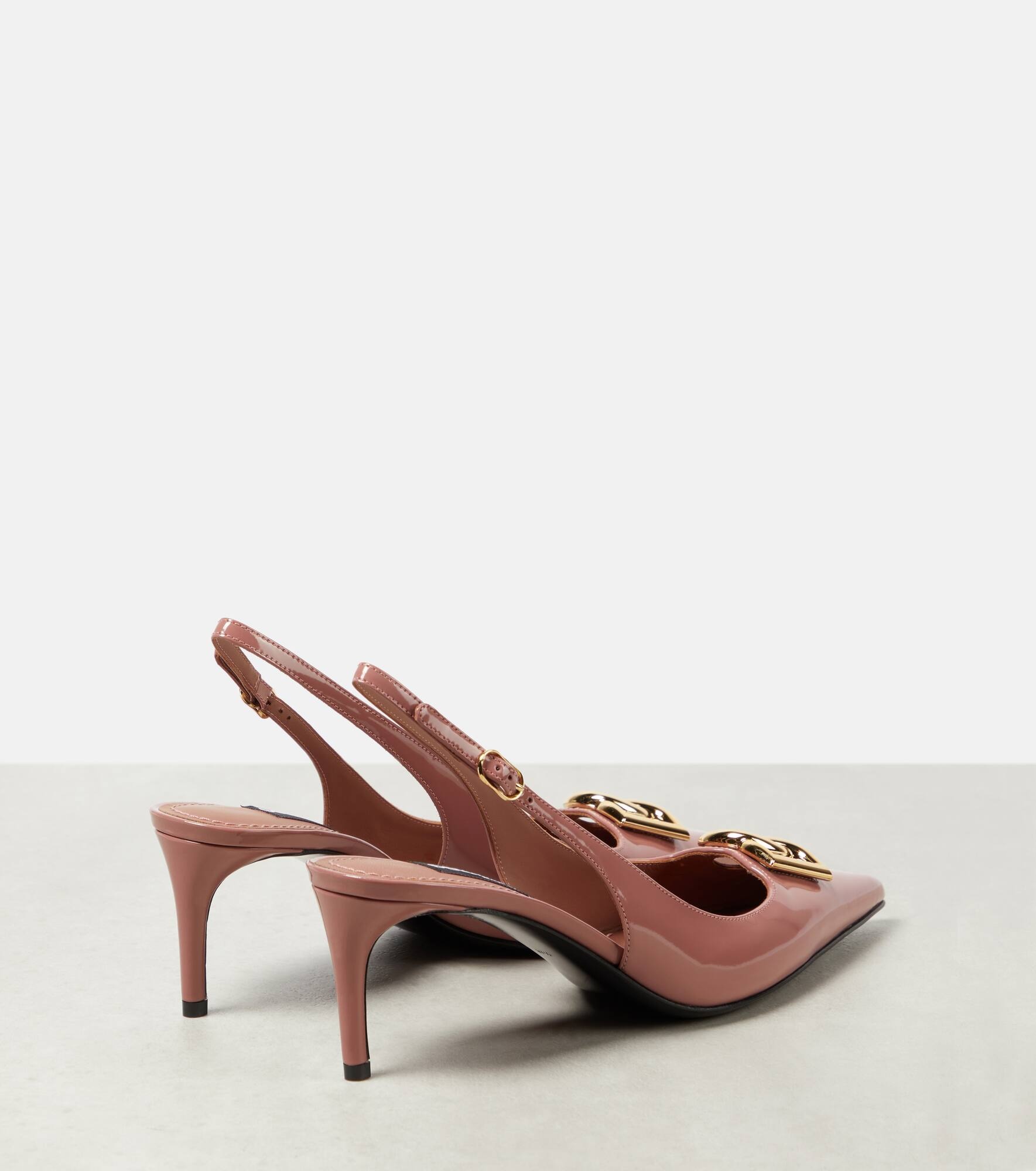 DG patent leather slingback pumps - 3