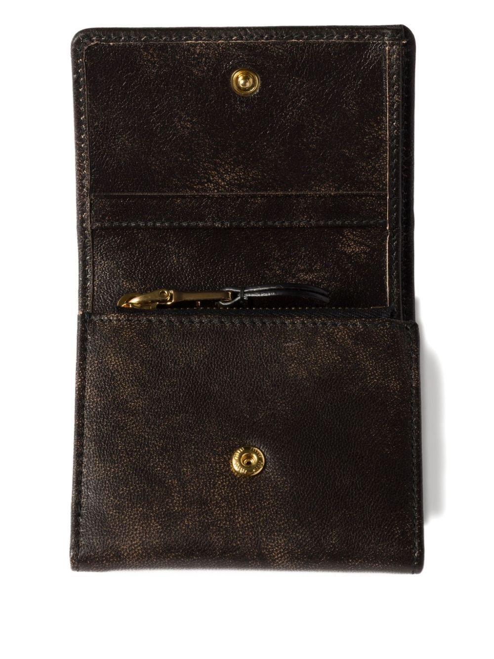 small logo-embossed leather wallet - 4
