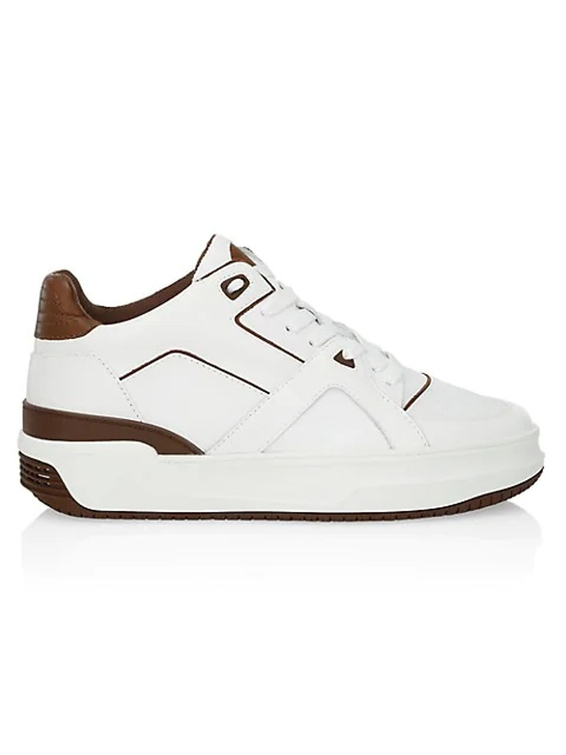 Luxury Courtside Low White And Burgundy 1