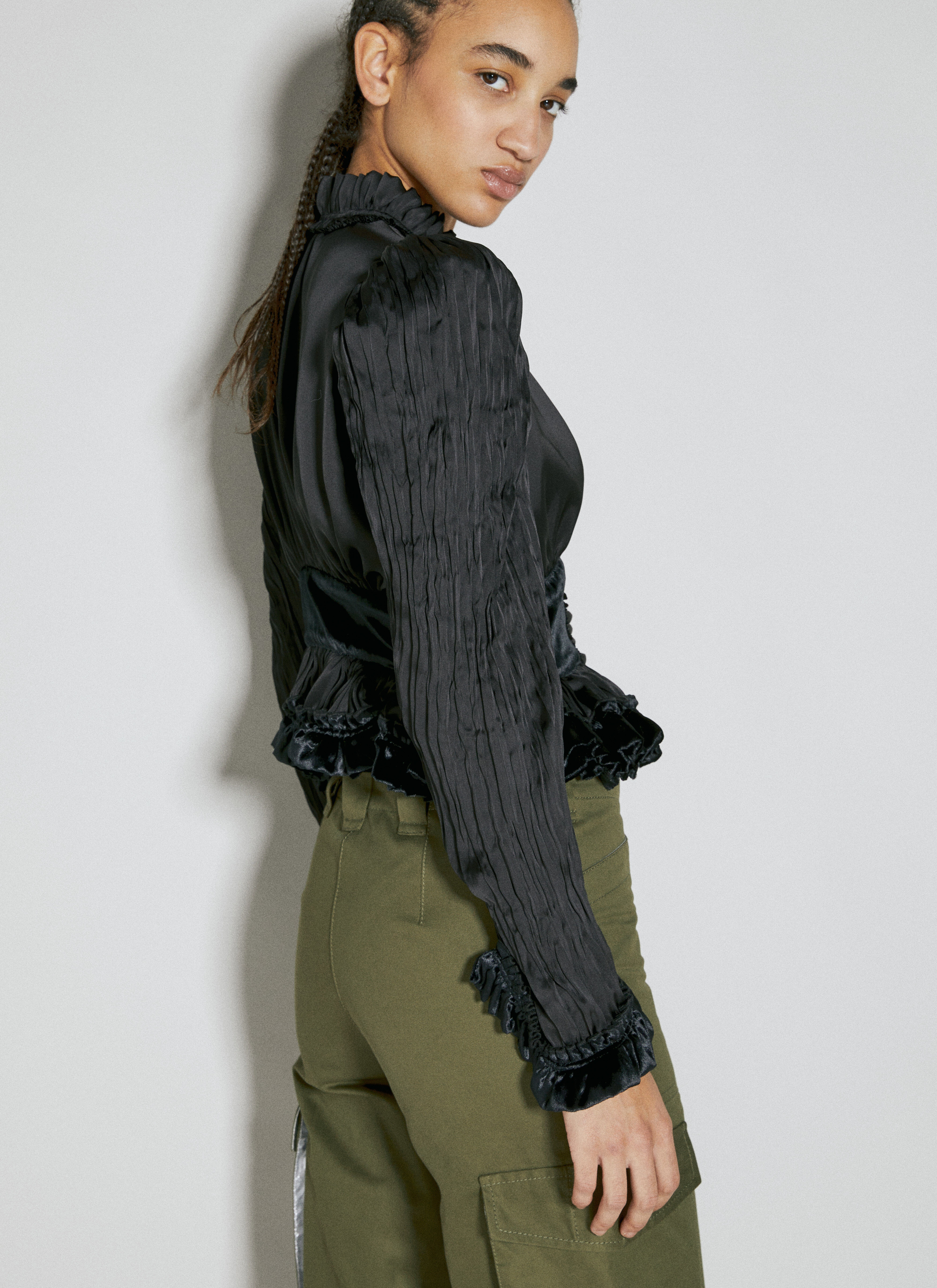 Ruffle Panel Construction Top - 3