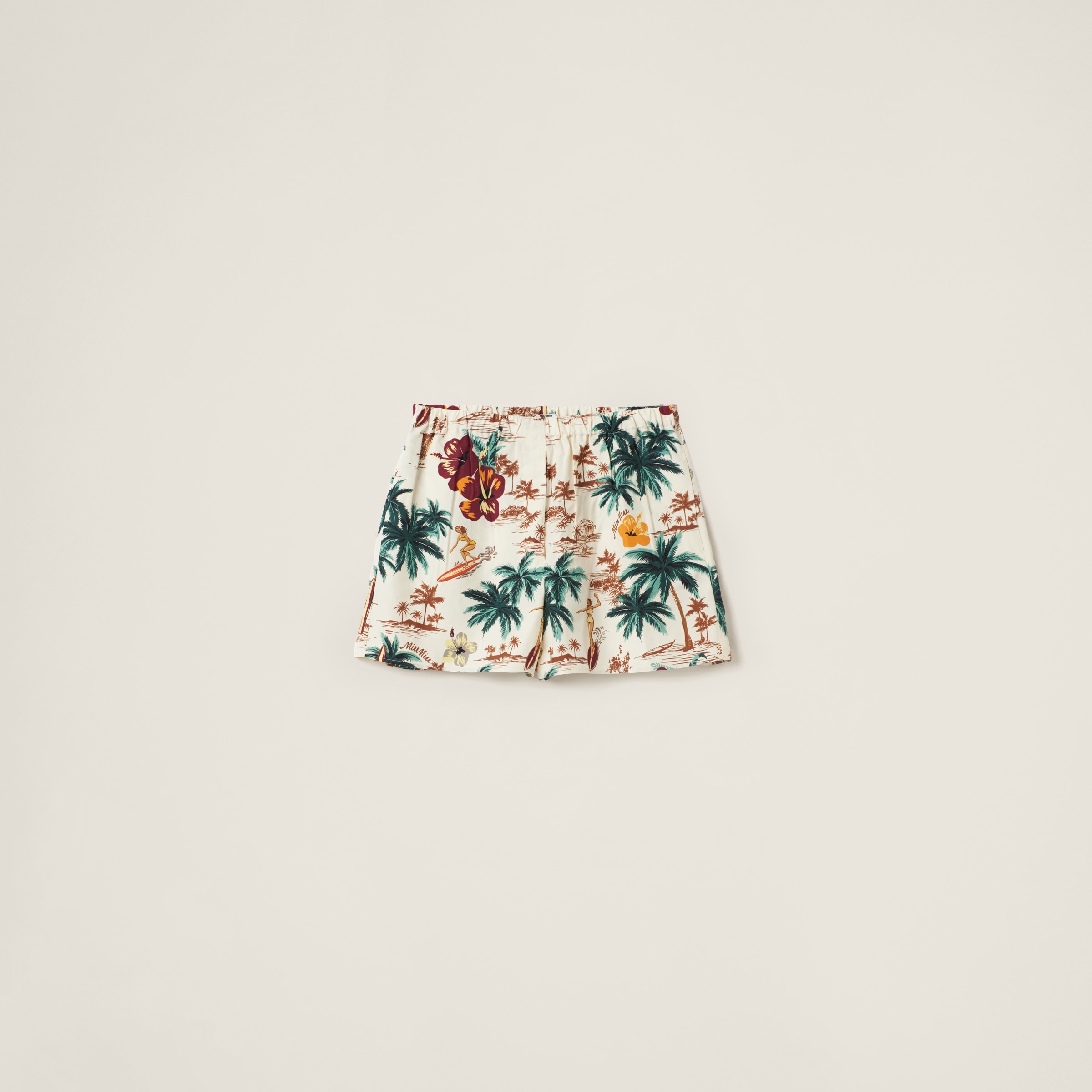 Printed silk boxers - 1