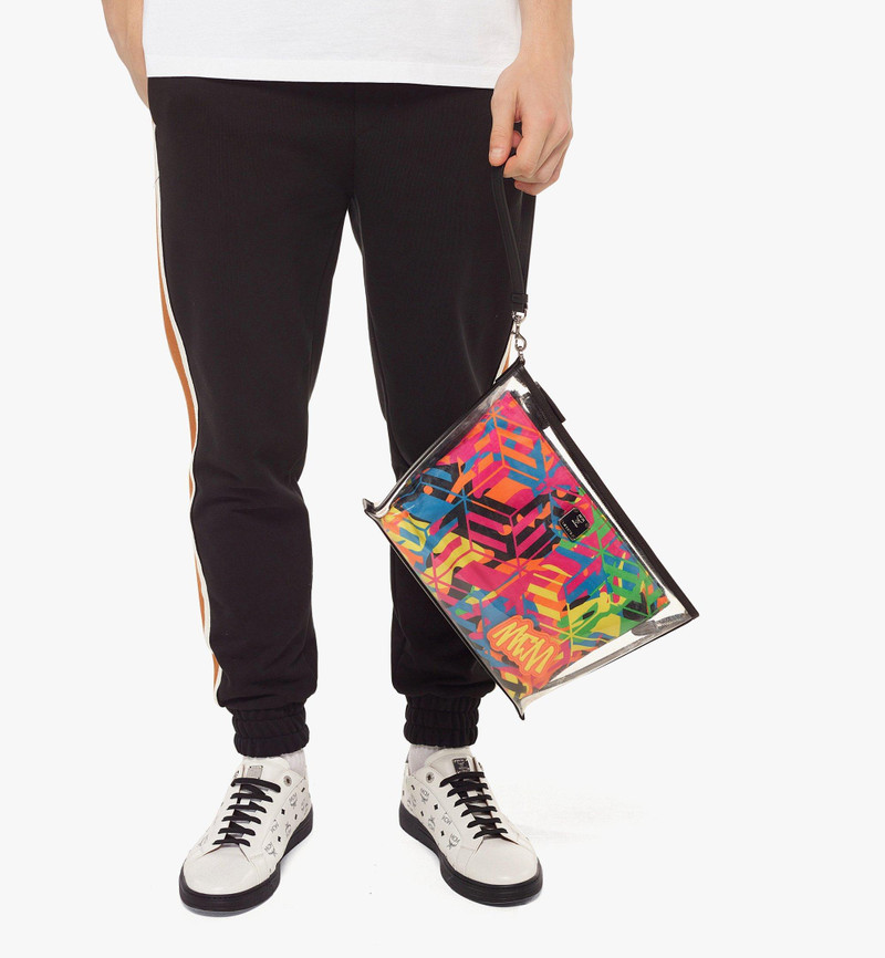 Aren Zip Pouch in Cubic Camouflage Nylon 5