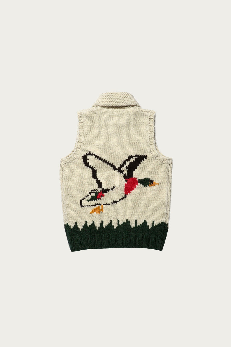 BEAMS PLUS Cowichan Vest Duck - Duck outlook