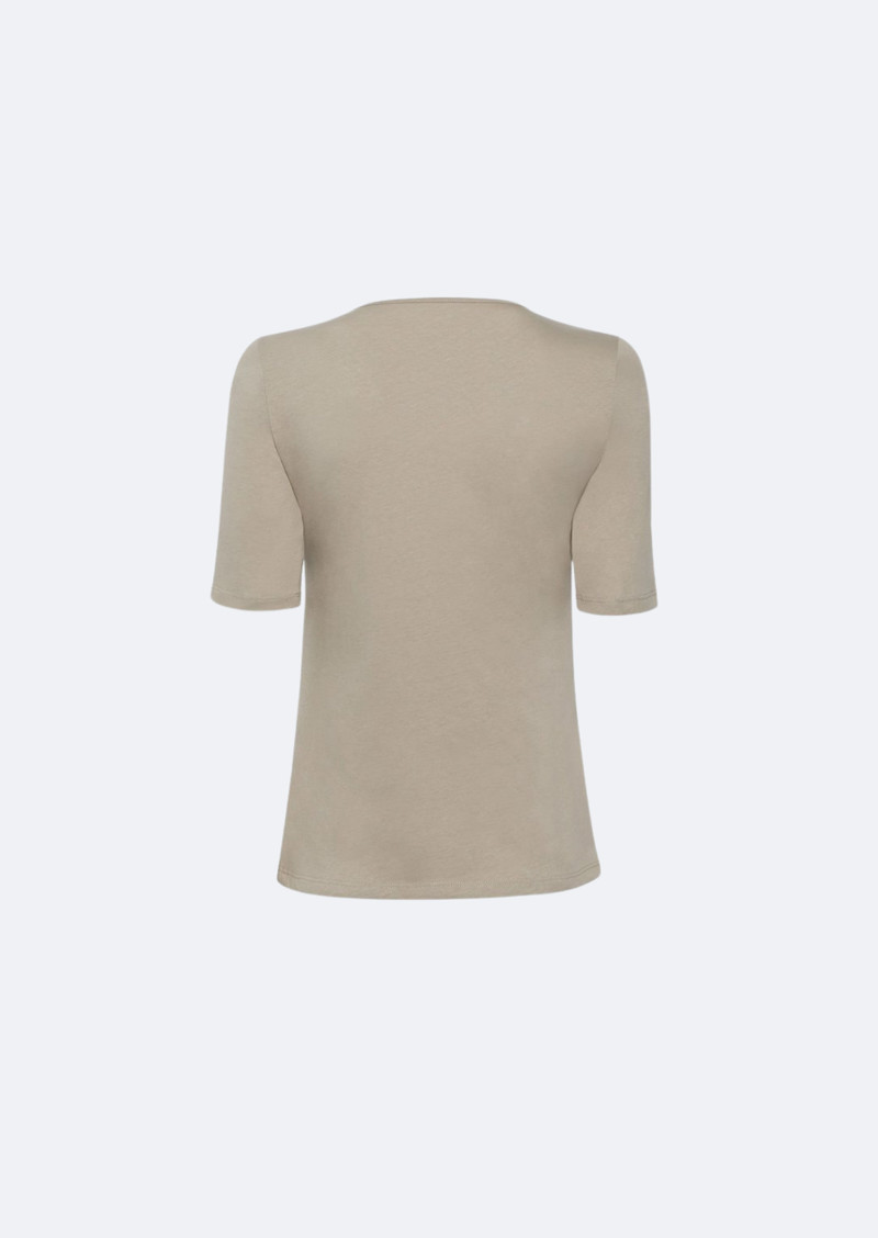 Cotton Scoop Neck Tee 3