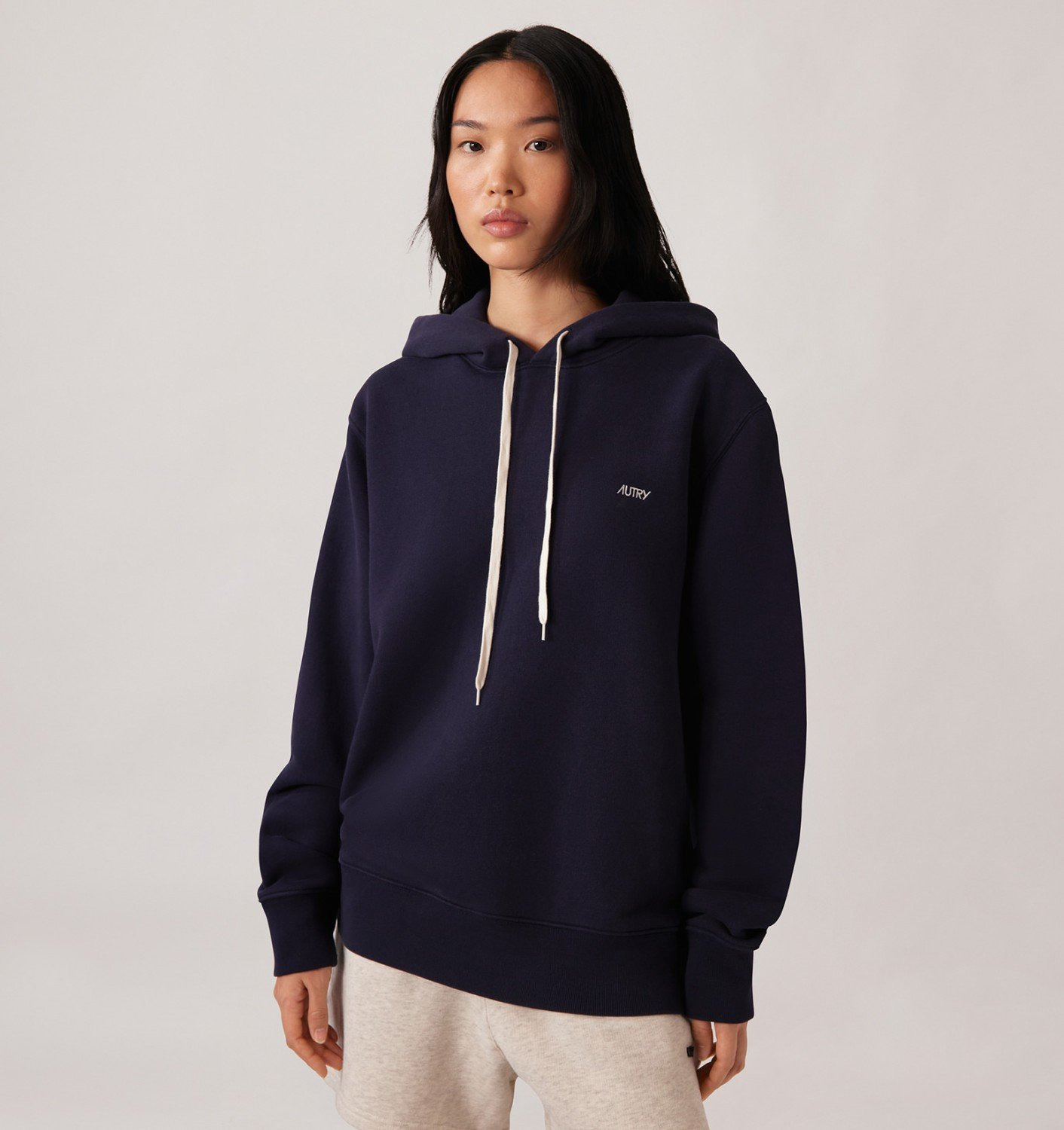 EMBROIDERED AUTRY LOGO HOODIE WOMAN - 2