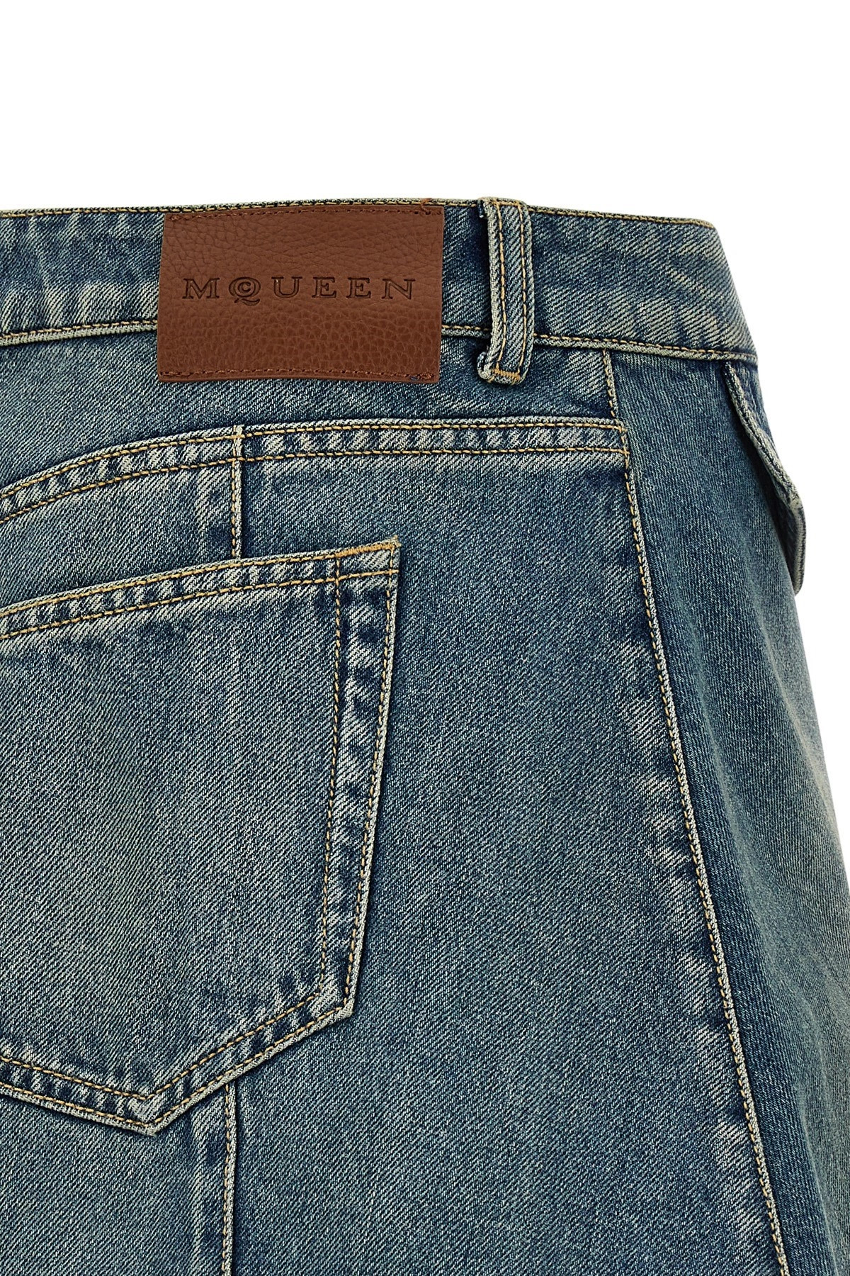 Denim mini skirt - 5