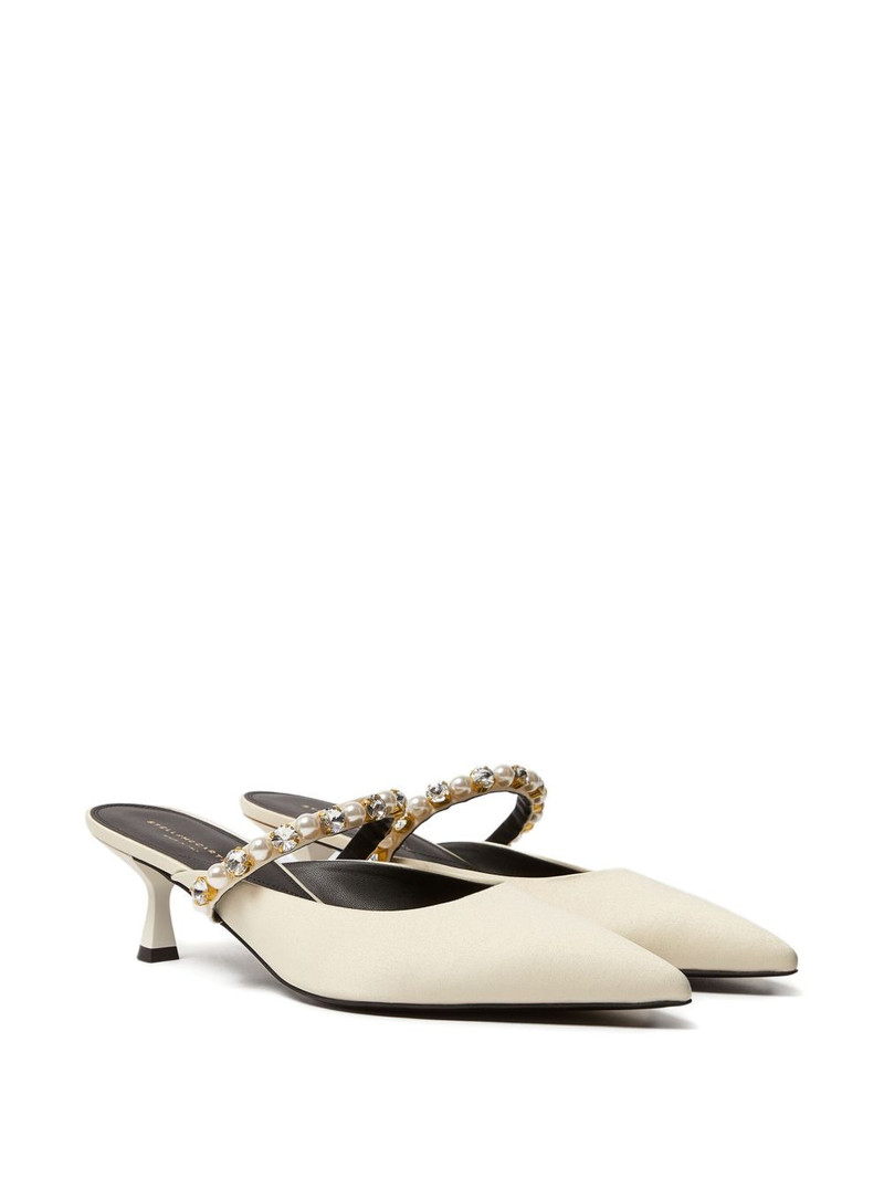 Stella McCartney pearl-embellished heeled sandals outlook