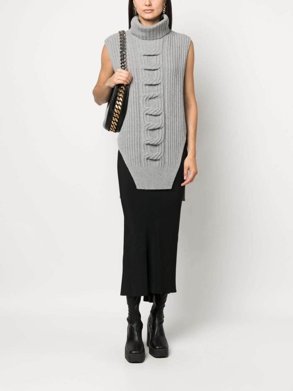 knitted sleeveless top - 2