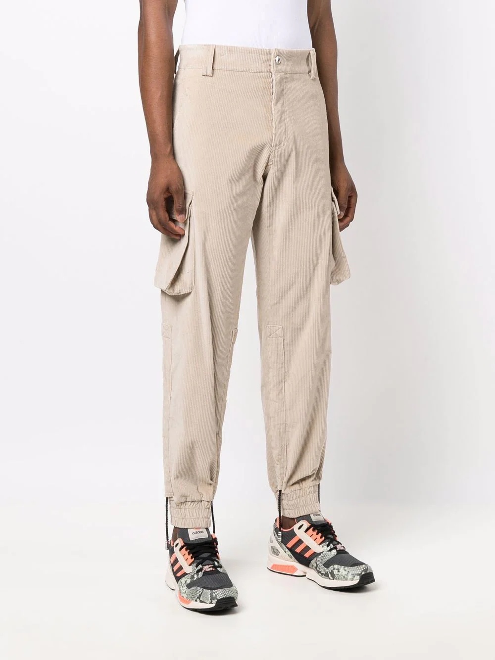 corduroy cargo trousers - 3