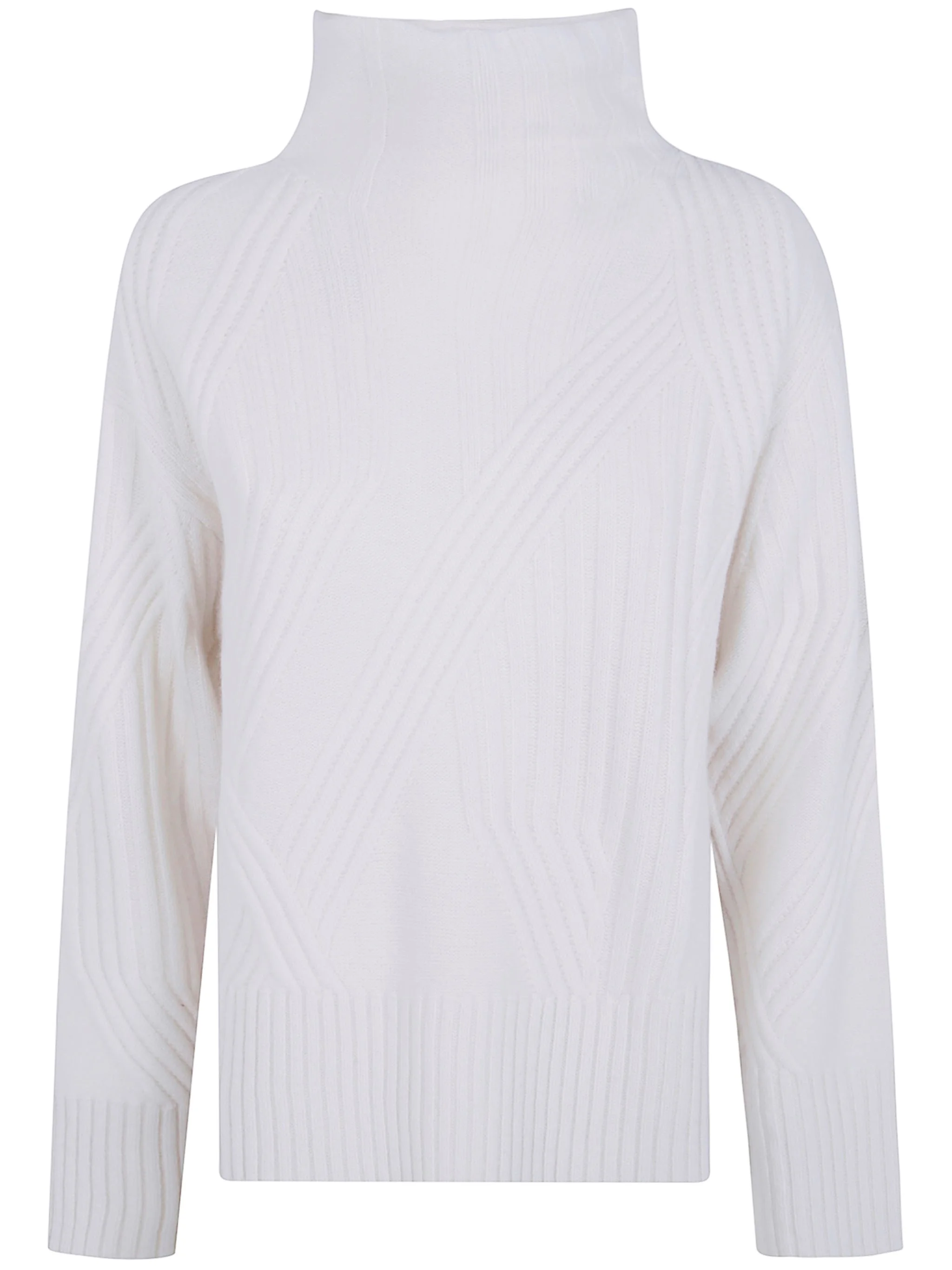 Sweater Soft Wool Ribs Turtleneck "Isabel" - 1