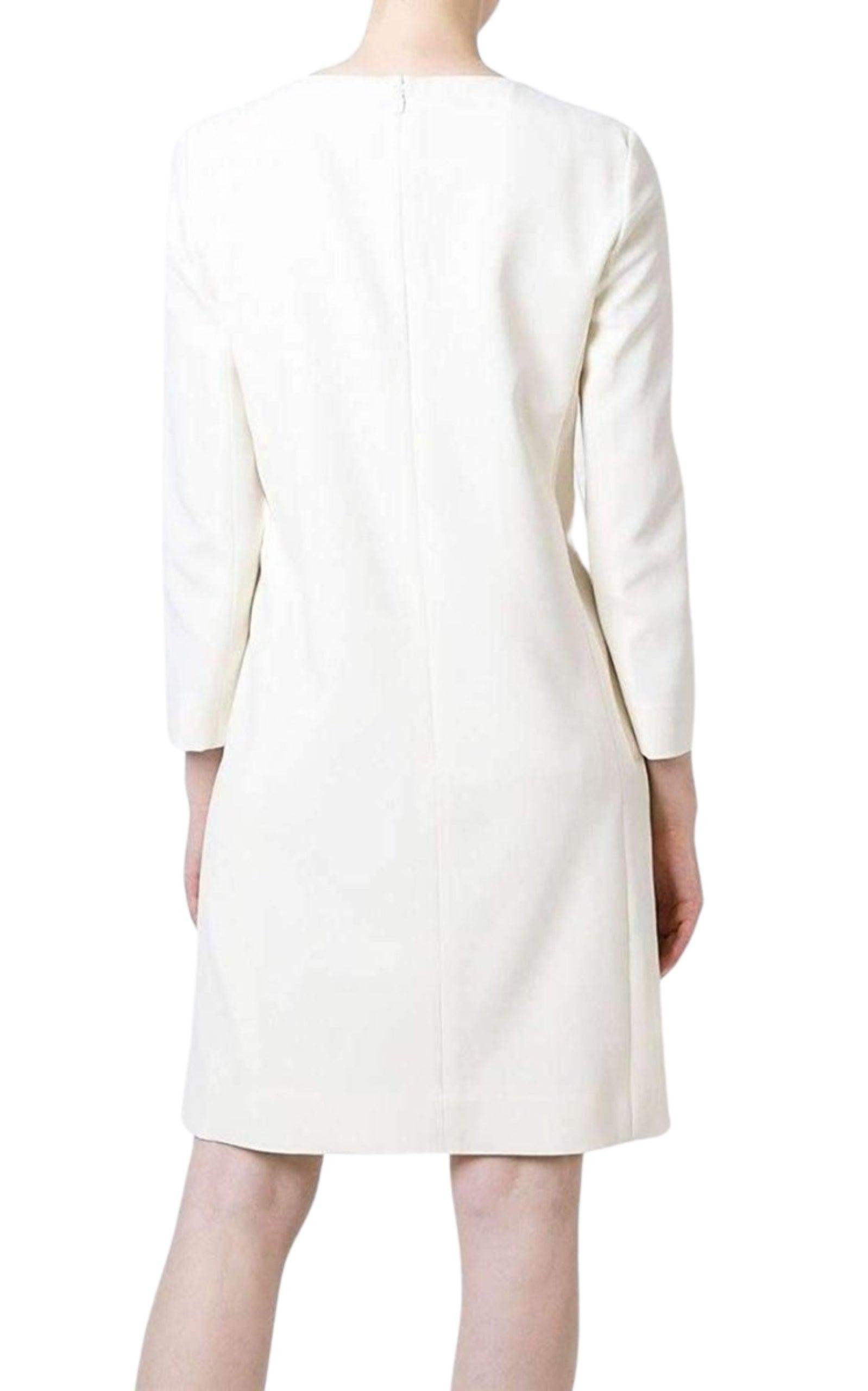 Decorative Button Dress - 4