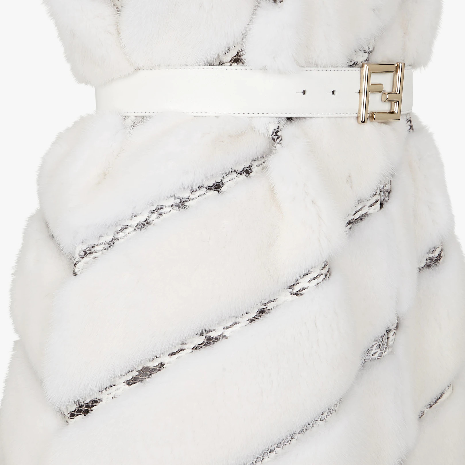 White mink vest - 3