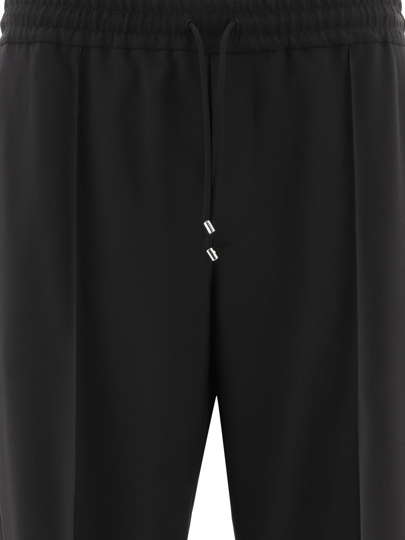 Wool Joggers Trousers Black - 3