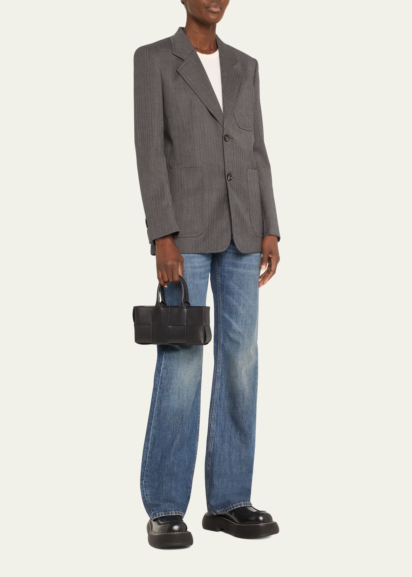 Arco Mini Intreccio East-West Tote Bag - 5
