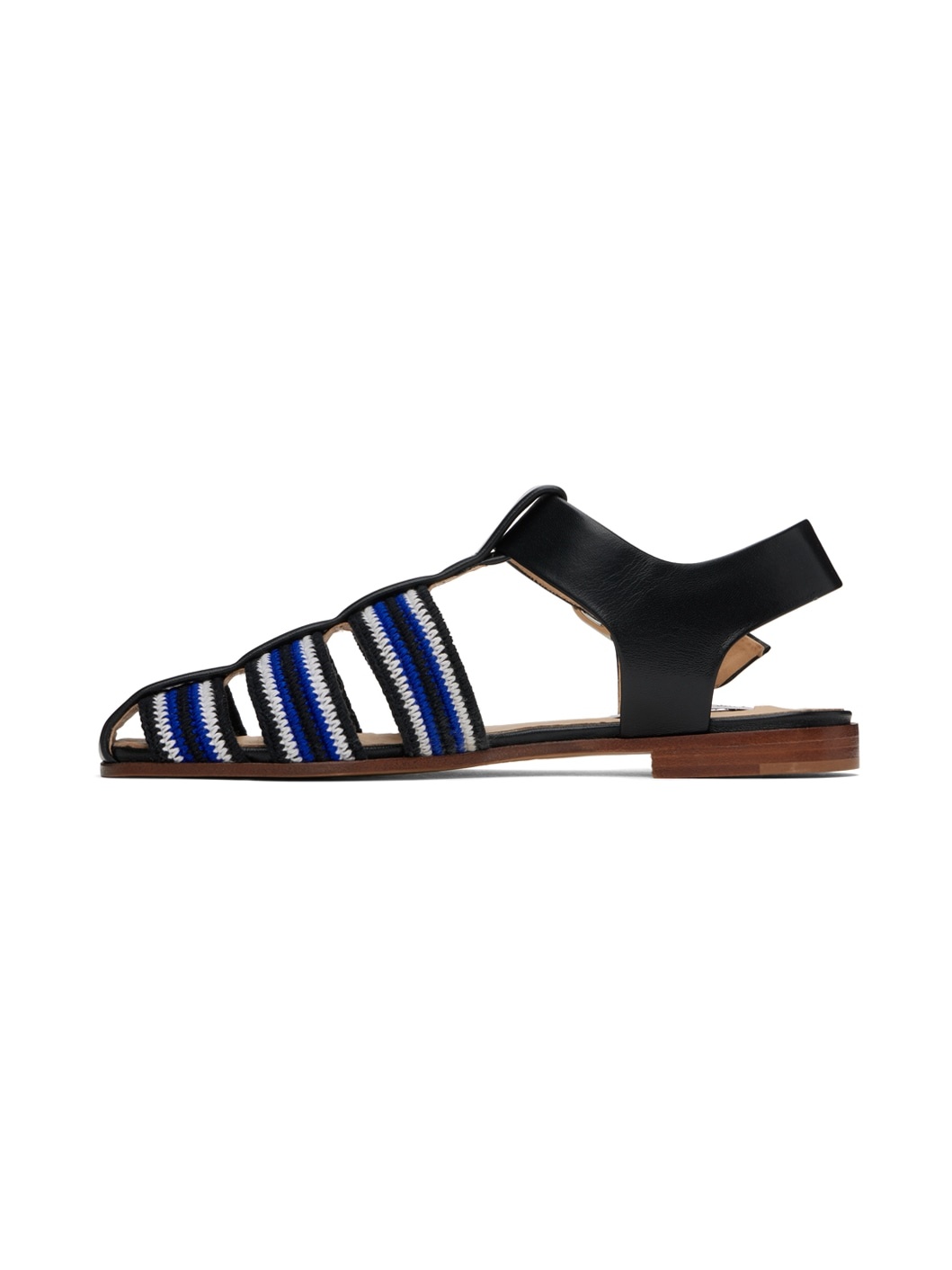 Black & Blue Calla Sandals - 3