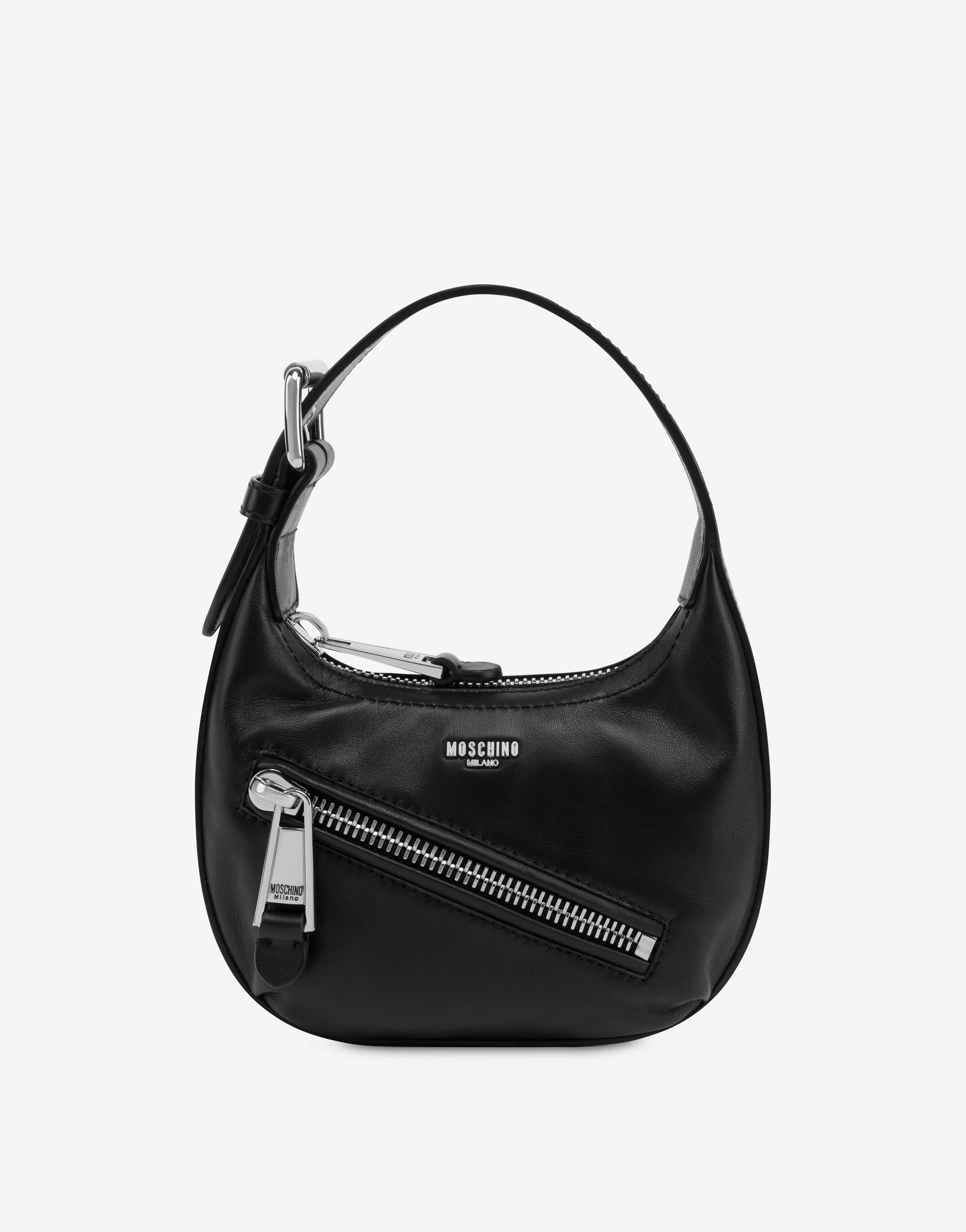 BIKER DETAILS SMALL NAPPA LEATHER BAG - 1