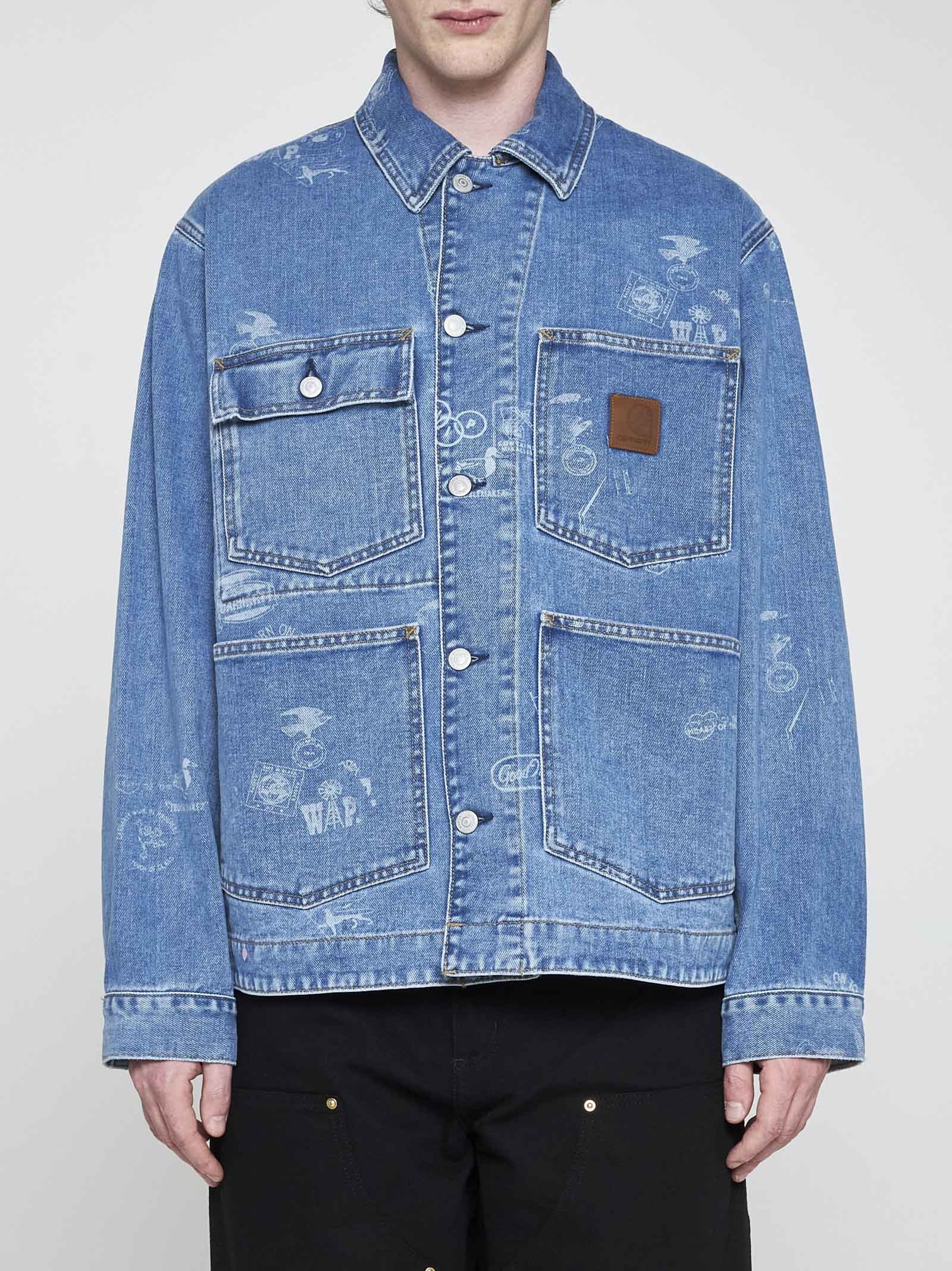 Stamp denim jacket - 3