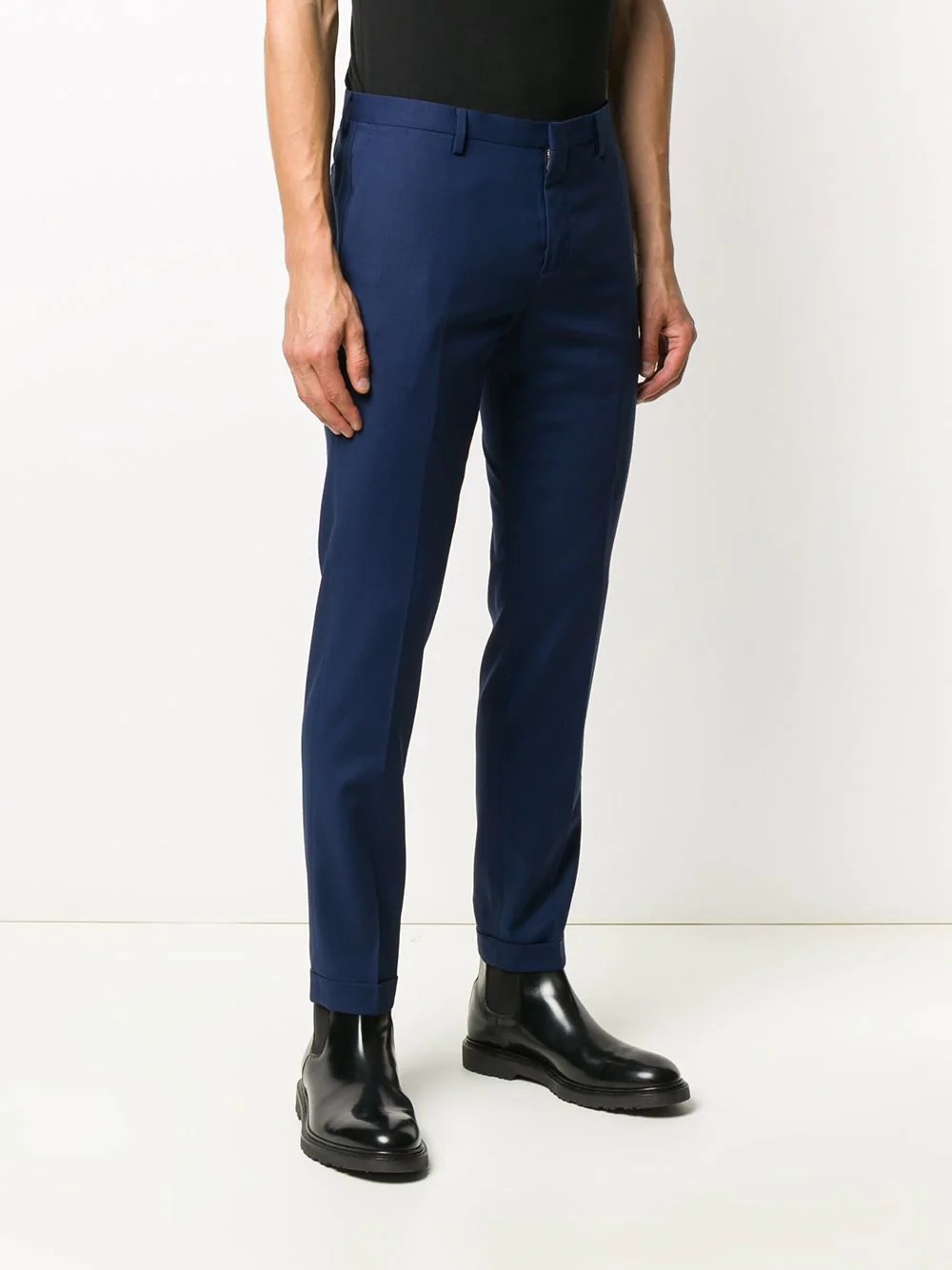 mid-rise skinny fit trousers - 3