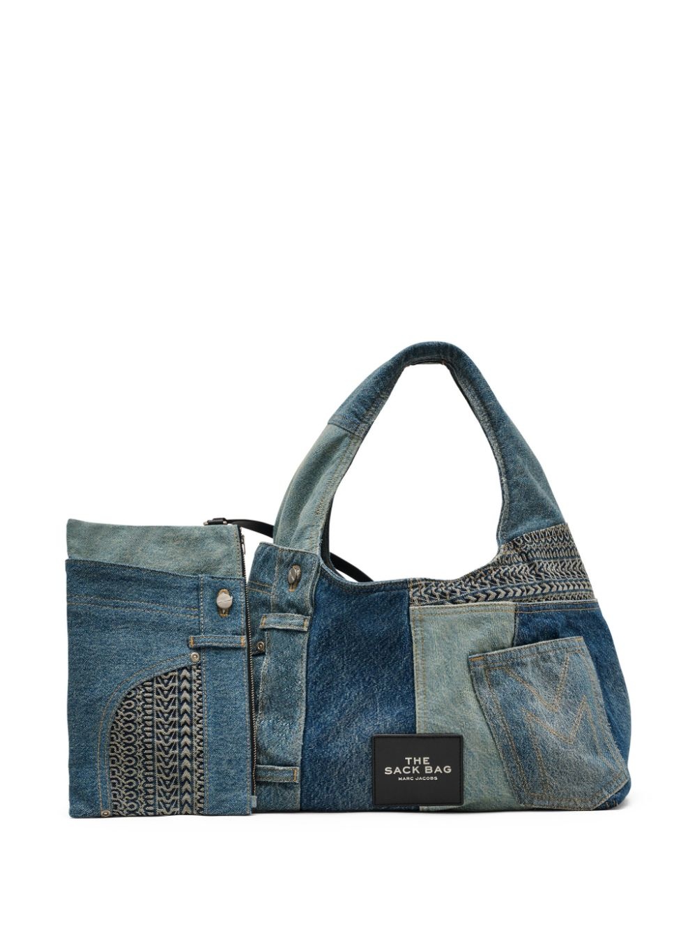 The Deconstructed Denim Sack bag - 7
