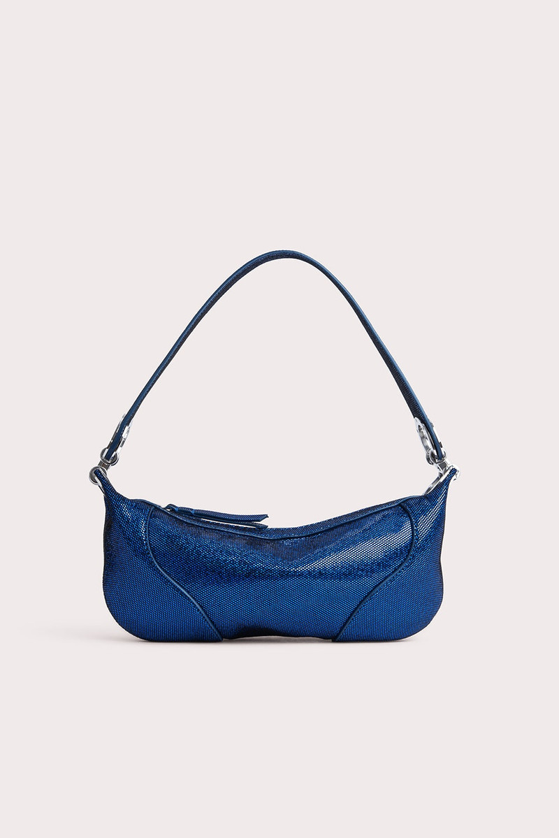 Mini Amira Blue Disco Dot Leather 1