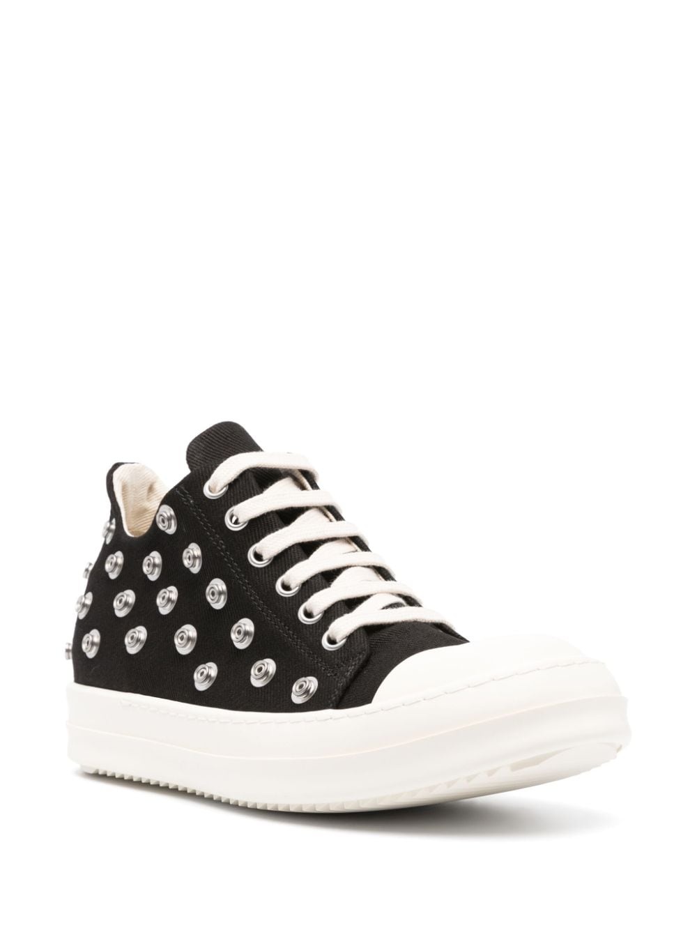 stud-embellished lace-up sneakers - 2