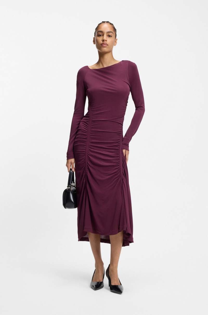 BOSS TEXTURED-LEATHER PUMPS WITH 7CM HEEL outlook