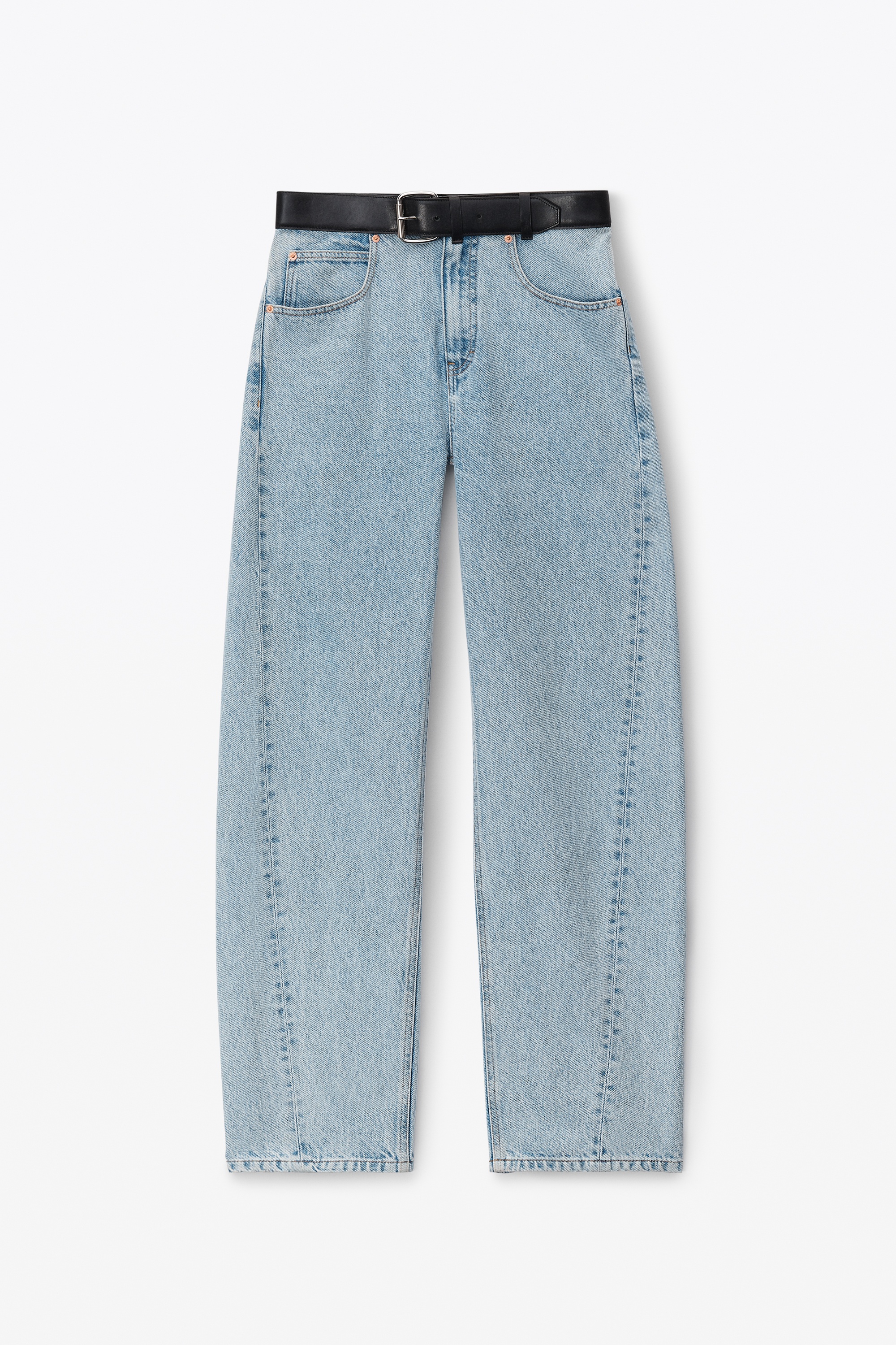 Alexander Wang leather belted balloon jeans | REVERSIBLE