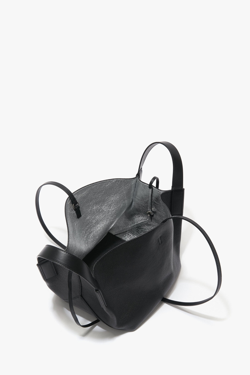 W11 Mini Tote In Black Leather 4