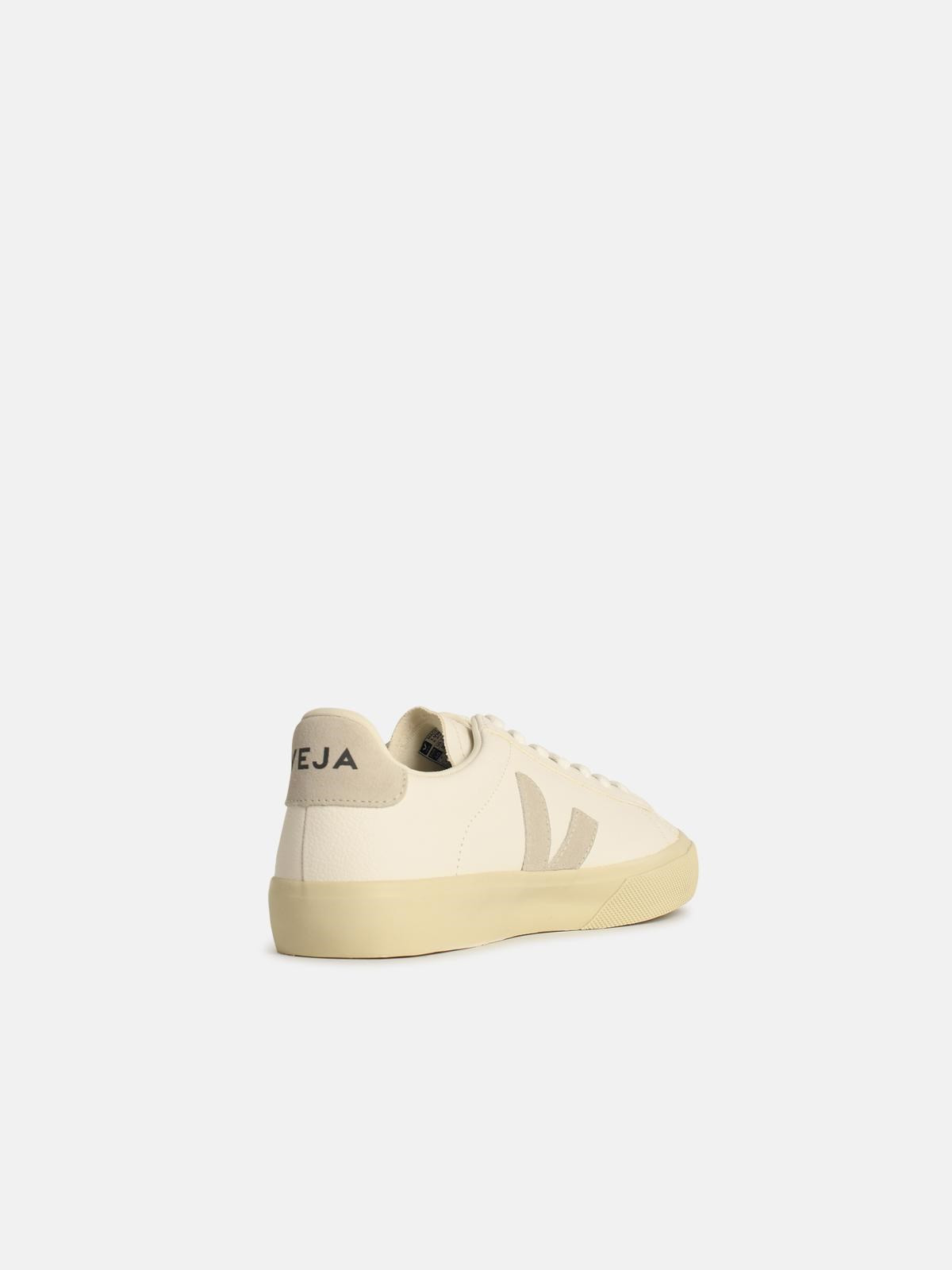 'CAMPO' WHITE LEATHER SNEAKERS - 3