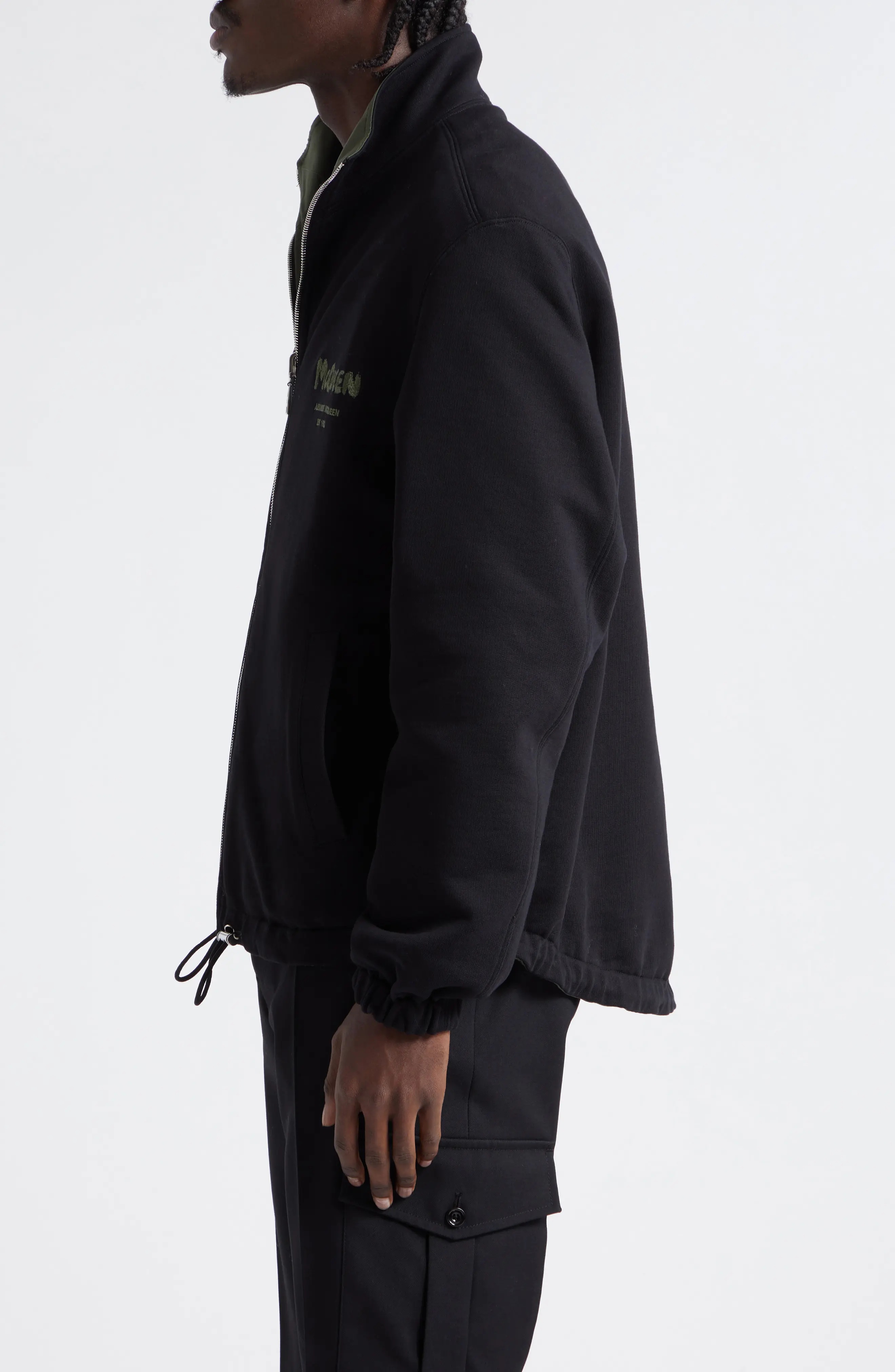 ジャケット ALEXANDER MCQUEEN COTTON JACKET Alexander McQueen Graffiti Logo Reversible Cotton Jacket in