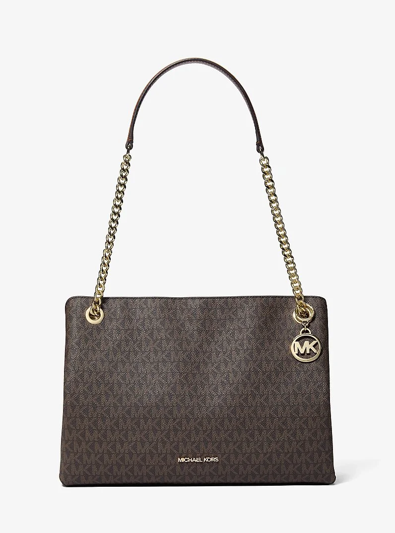 Christina Medium Signature Logo Messenger Bag - 1