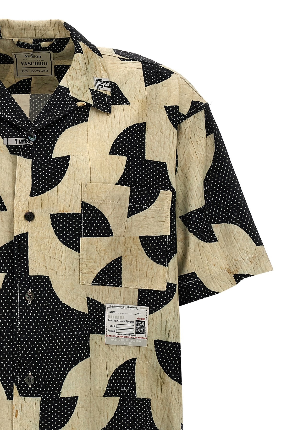 Patchwork print shirt - 4