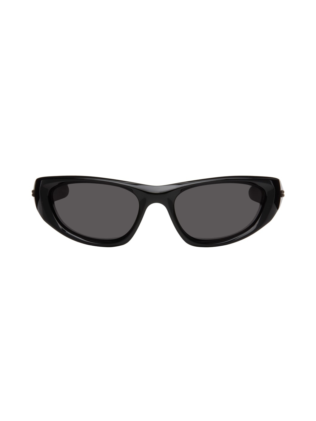 Black Wraparound Sunglasses - 1