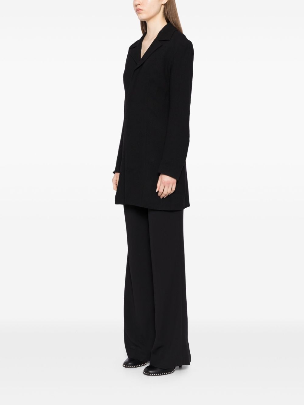 slim-cut single-breasted blazer - 3